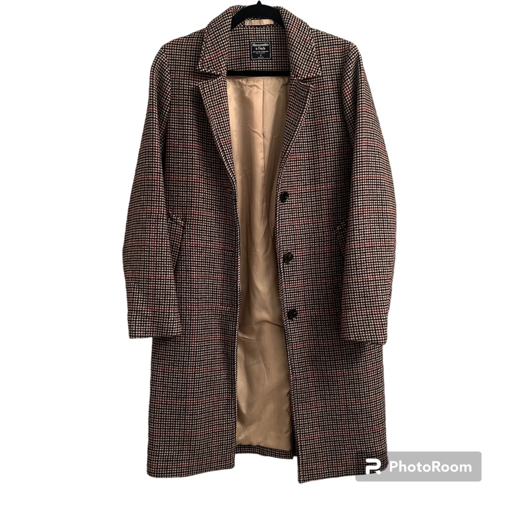 Abercrombie & Fitch Wool-Blend Dad Coat